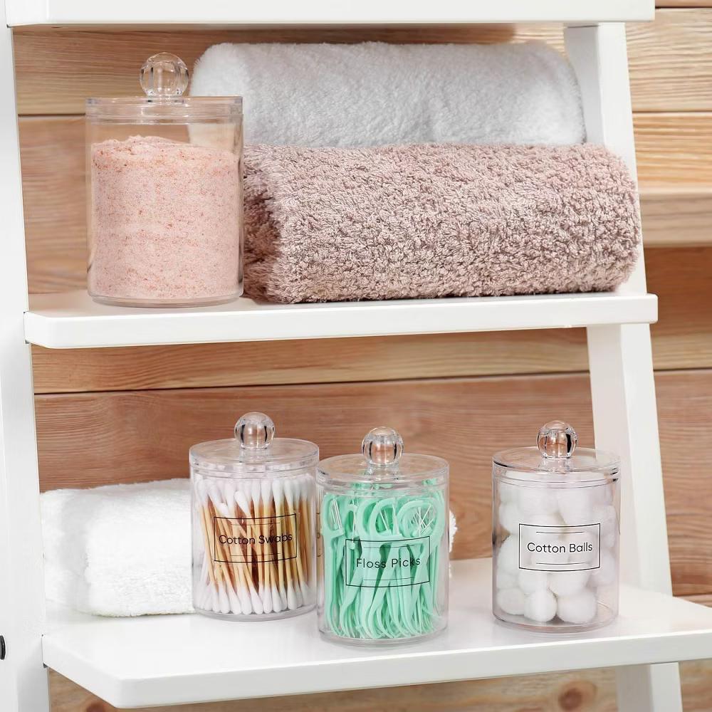Maison Acrylic Qtip Holder Dispenser
