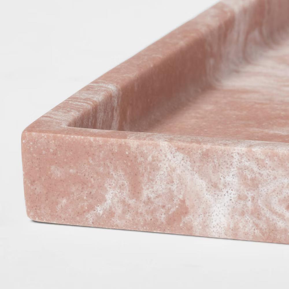 Pink Quartz Resin Tray - Image 4