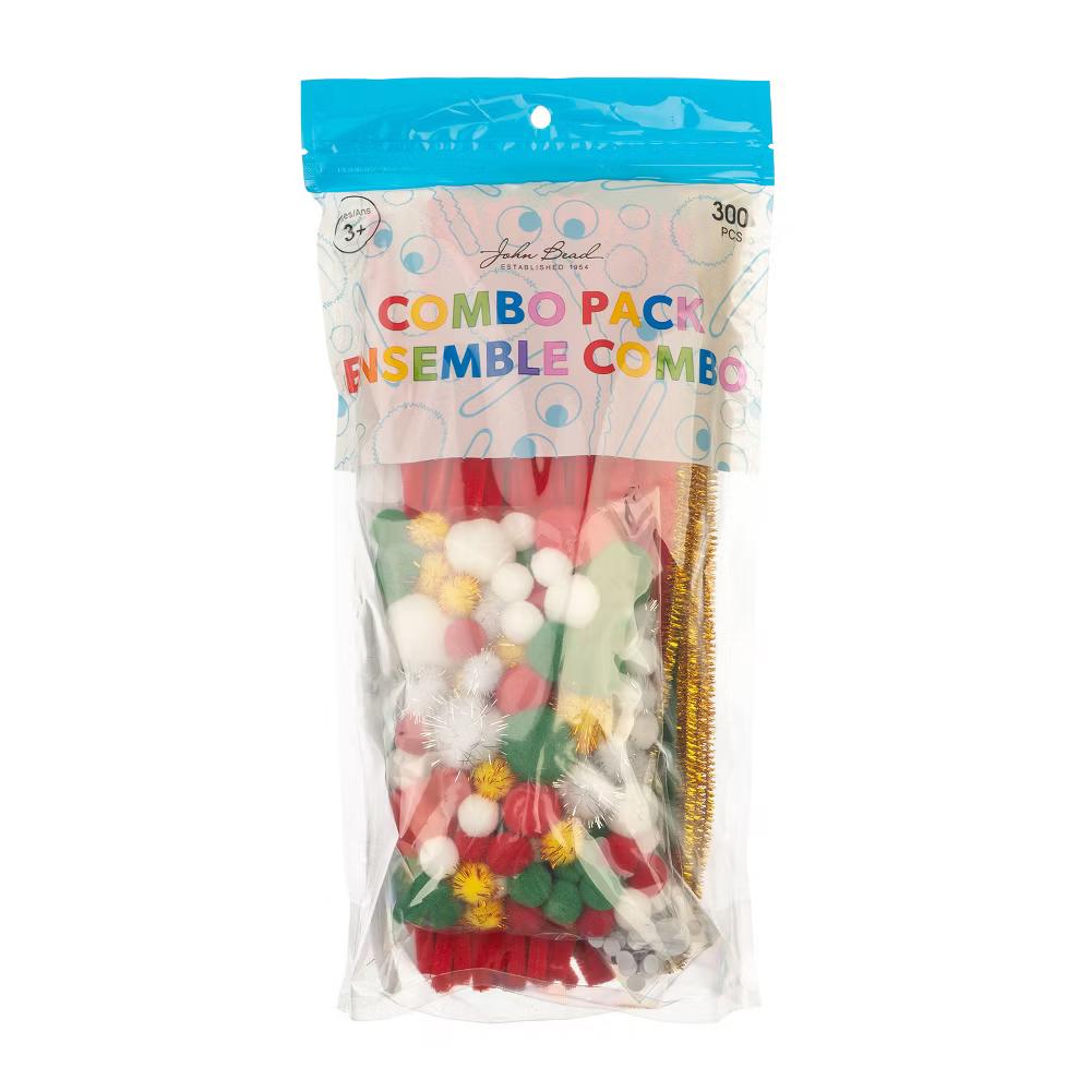 300ct Craft Combo Pack Pipe Cleaners Pompoms Googly Eyes Activity Kits - Image 9