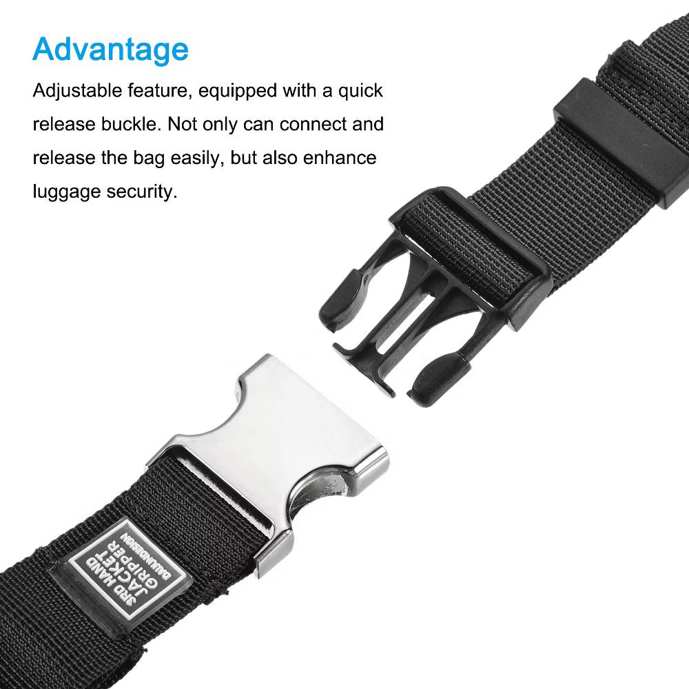Backpack Travel Accessory Luggage Strap with Buckle - Image 4