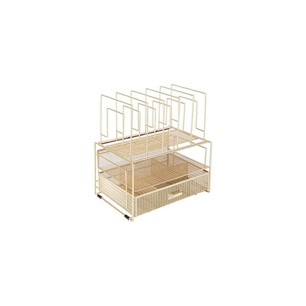 Blu Monaco Desk Organizer with File Sorters & Drawer - Image 22