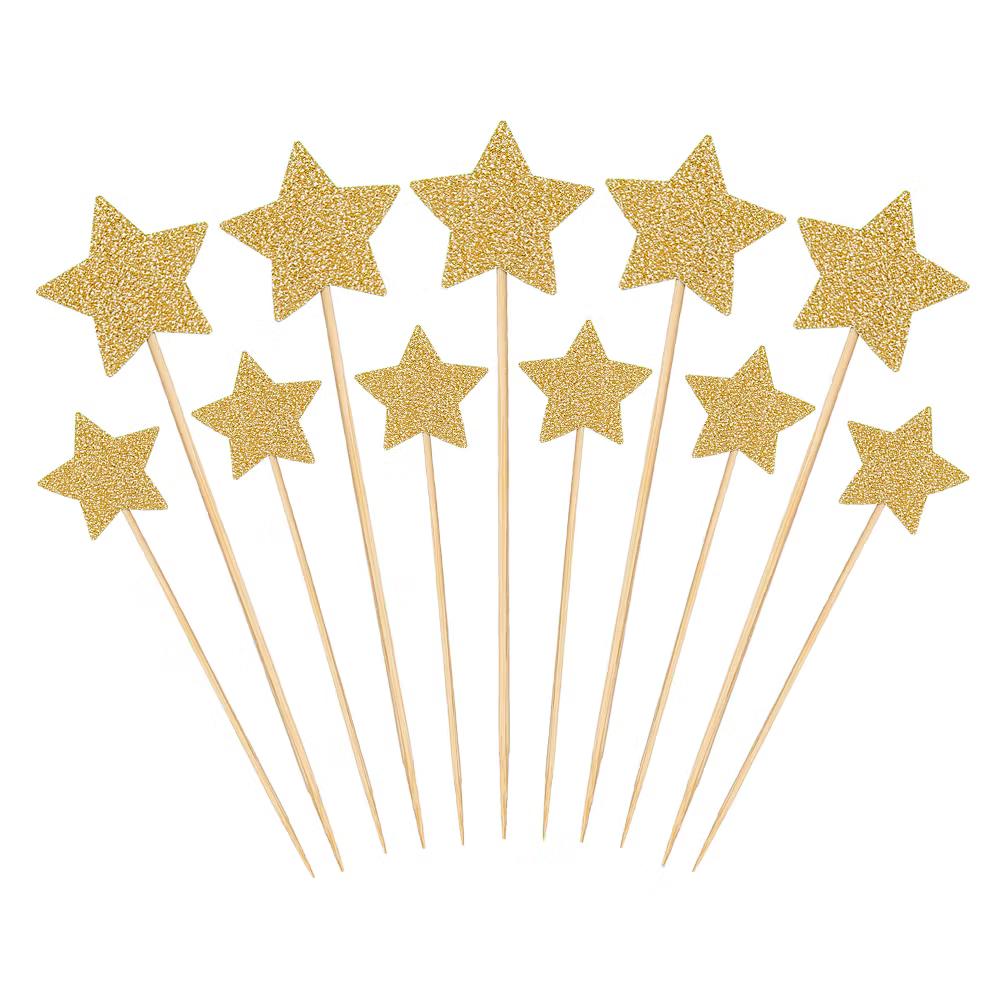 Birthday Party Supplies Little Star Cupcake Toppers 50 Pcs - Image 11