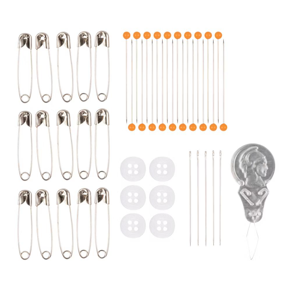Sewing Survival Kit: Travel Size with Tape Measure, Needles, Thread & Scissors, 62 Pieces - Image 3