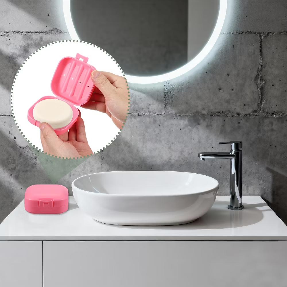 Soap Dish, Travel Soap Case, Waterproof Holder Case 2 Pcs Green - Image 2