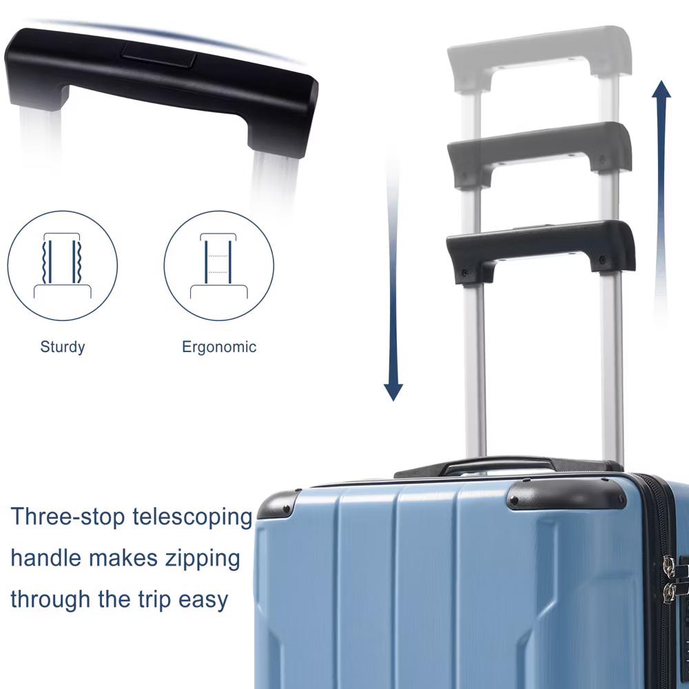 20" Hardshell Carry-On Luggage with 2 Packing Cubes & Spinner Wheels & TSA Lock, Lightweight ABS Suitcase - ModernLuxe - Image 29