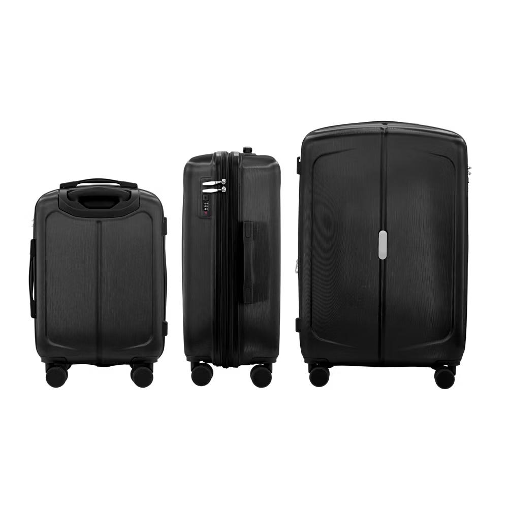 3 Piece Hardshell Luggage Set with Built-in Lock, Expandable Lightweight ABS Suitcases with Spinner Wheels (20/24/28 Inch) - Image 6