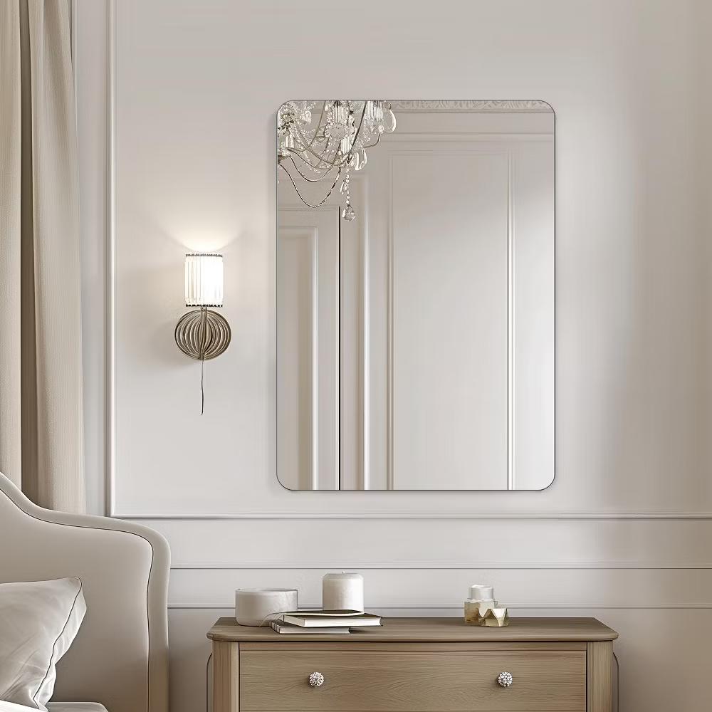 30x40in Frameless Bathroom Mirror, Rectangle Wall Vanity Mirror for Bathroom, Bedroom, Entryway, Dining Room - Image 3