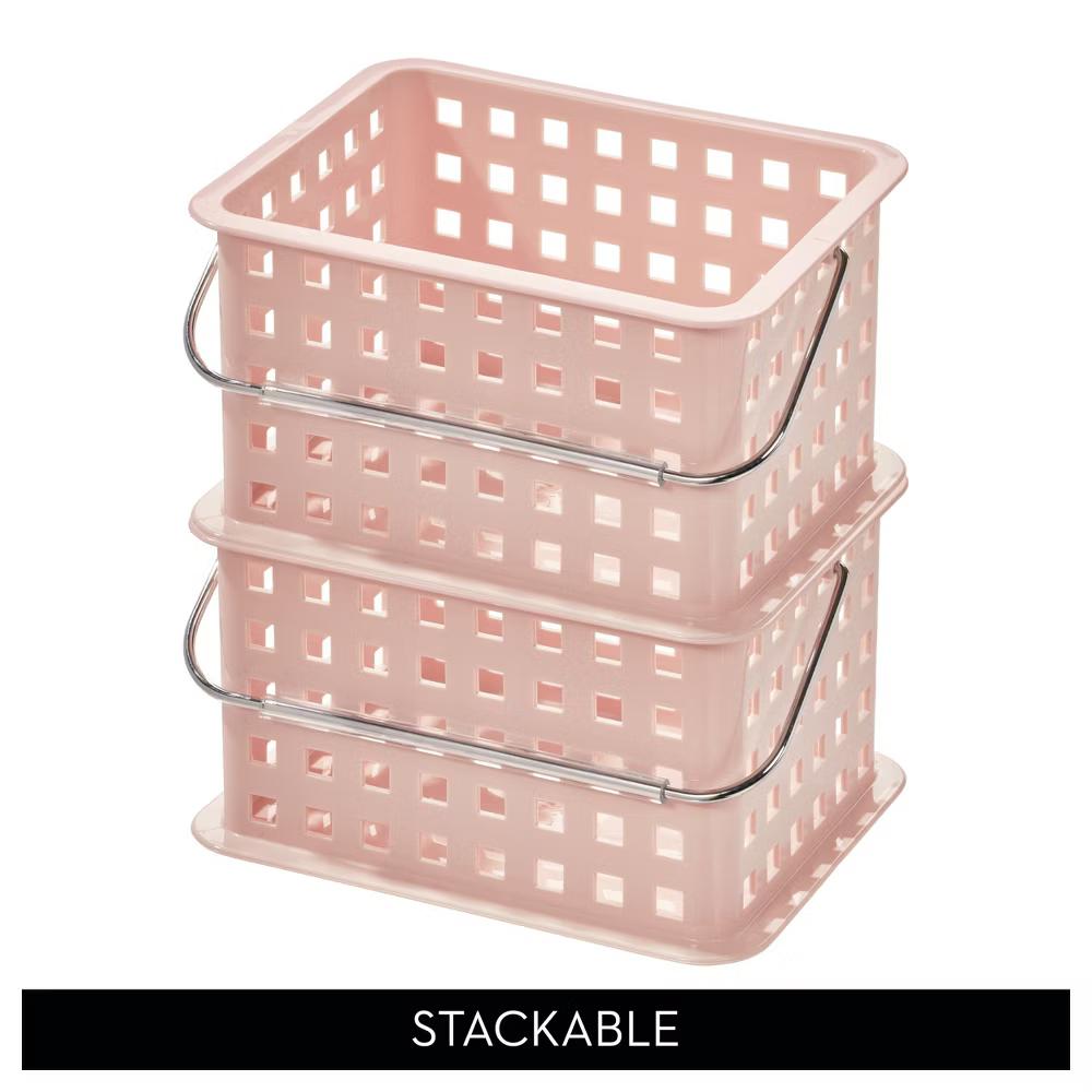 Portable Small Shower Caddy for Dorm or Bathroom, 3-Pack, White - Image 9