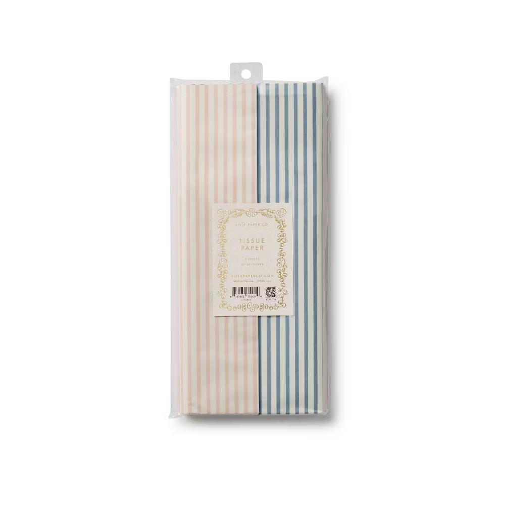 . 10ct Striped Tissue Paper Set