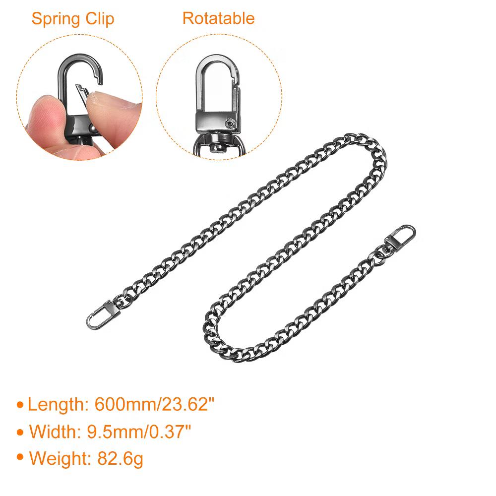 Shoulder Bag Handbag DIY Accessories Iron Flat Purse Chain Strap - Image 11
