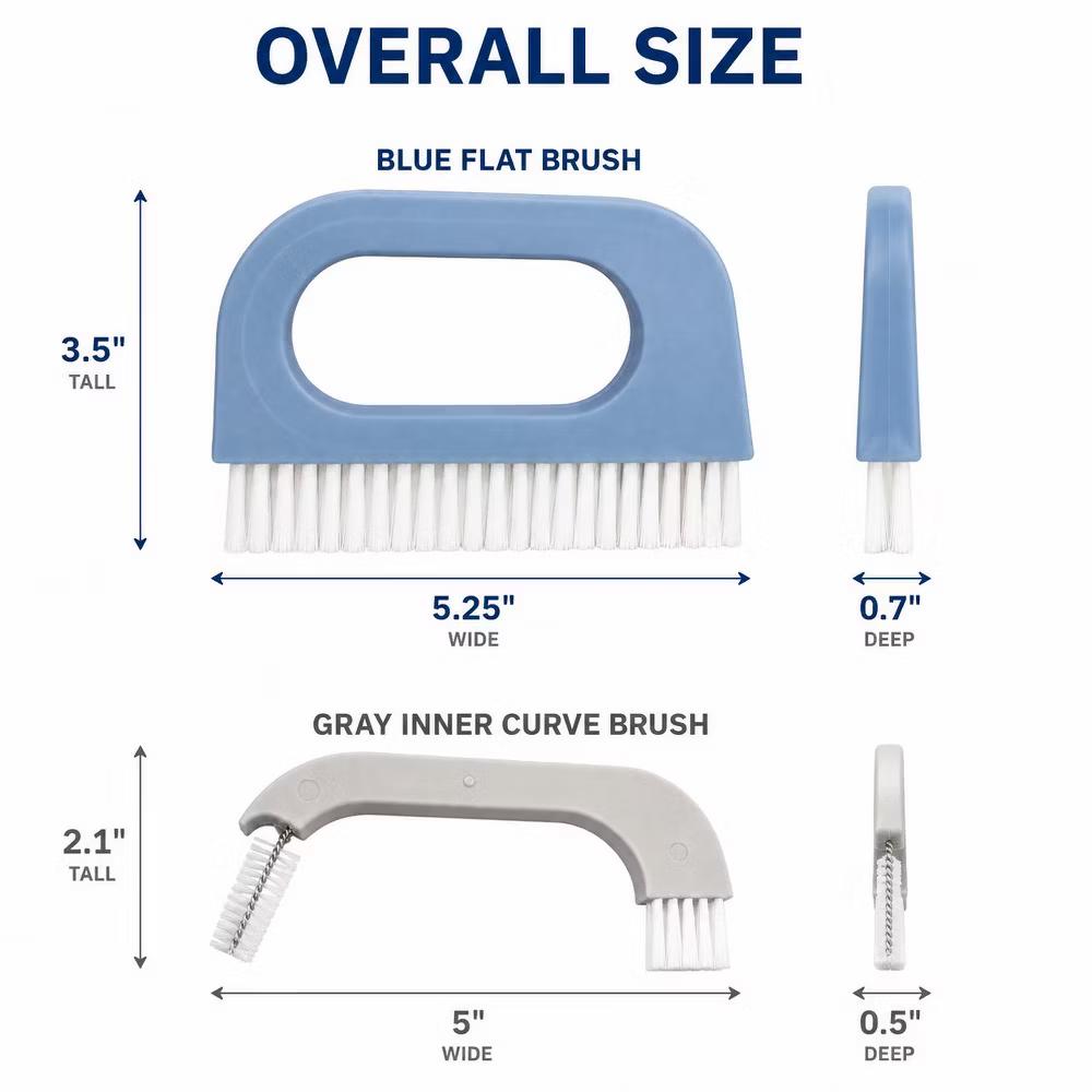 Handy Housewares 2-Piece Grout Cleaning Brush Set - Image 3