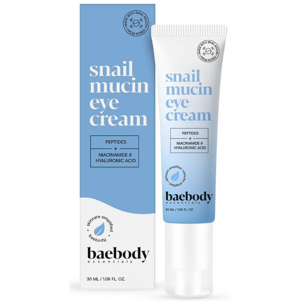 Baebody Snail Mucin Eye Cream - 1.06 fl oz: Plumping, Soothing, Hydrating, Paraben-Free - Image 5