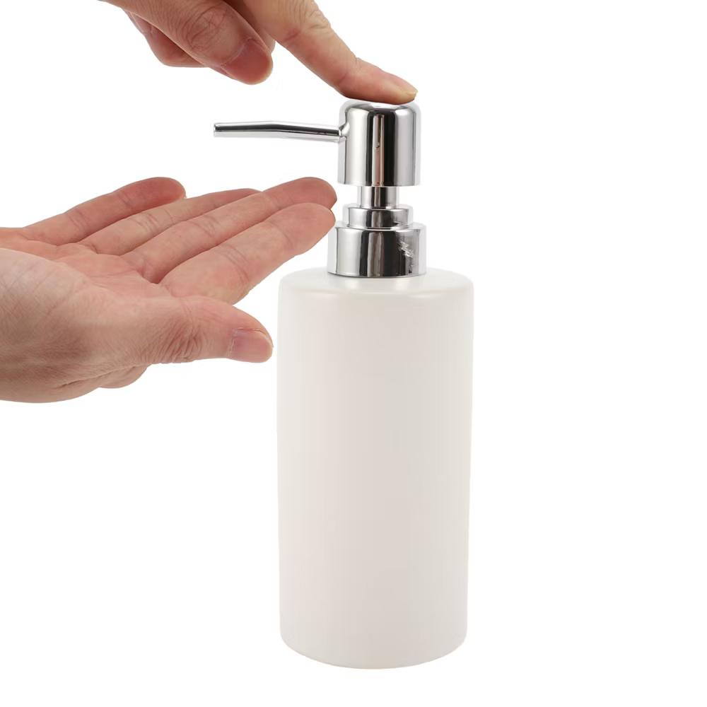 Simple Cylindrical Soap Pump Dispenser for Bathroom 300ml 1 Pc - Image 21