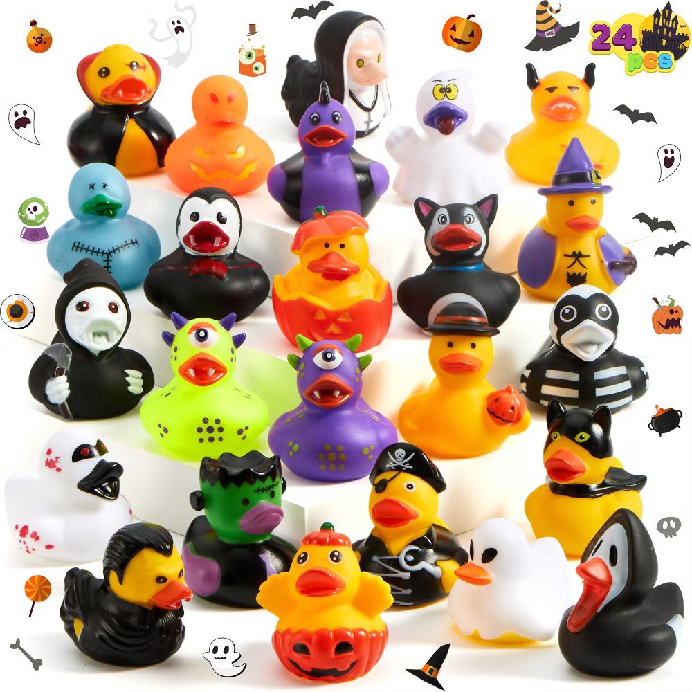 Halloween Party Supplies, Rubber Ducks Party Toys for Halloween Goodie Bag Fillers Decorations School Classroom Game Prizes Baby Bath Toy - Image 25