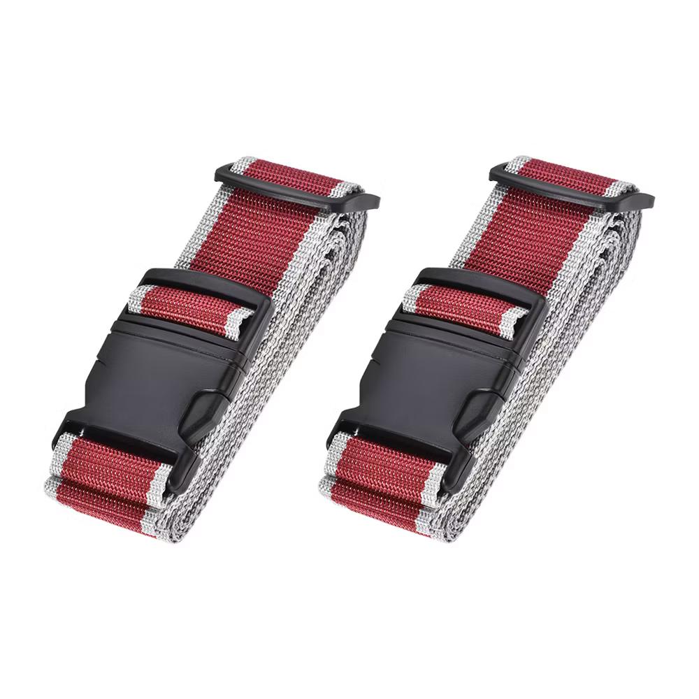 Travel Outdoor Luggage Adjustable Buckle Belt Utility Strap 2 Pcs
