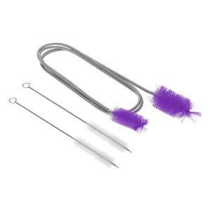 Flexible Durable Rotatable Bristles Tube Cleaning Brush 1 Set