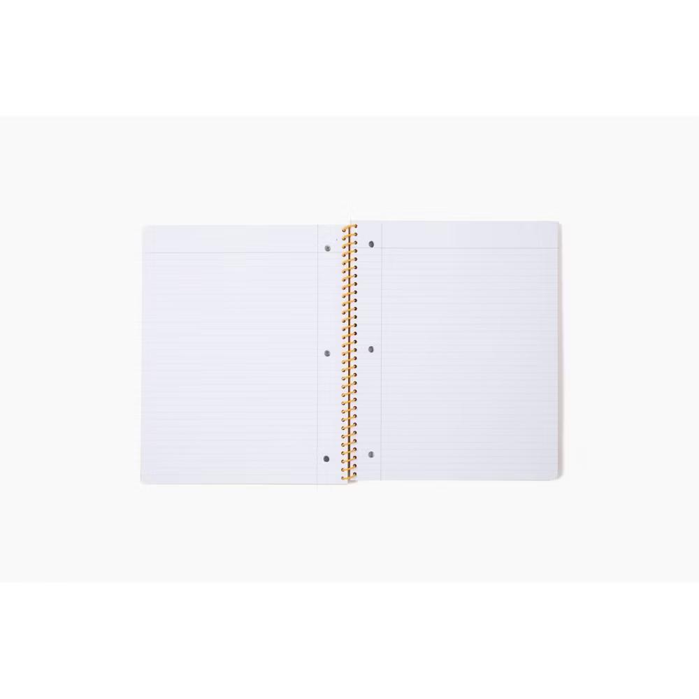 Best Year Ever 8.5"x10.5" Wide Rule Mint Orange Colorblock Notebook