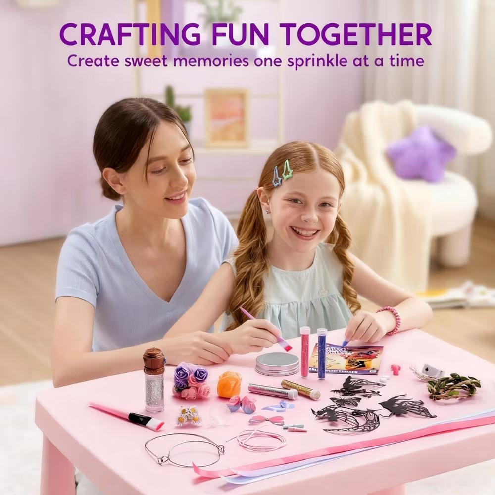 Fairy Lantern Craft Kit, 2-in-1 Rose Light & String Light for Kids, Arts and Crafts, DIY Art Kit, Ideal Gift for Girls Age 8 - Image 8