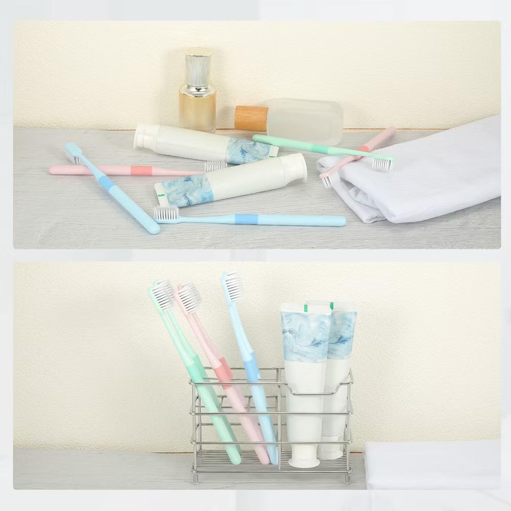 6 Slots 304 Stainless Steel Toothbrush Toothpaste Holder 1 Pc - Image 9