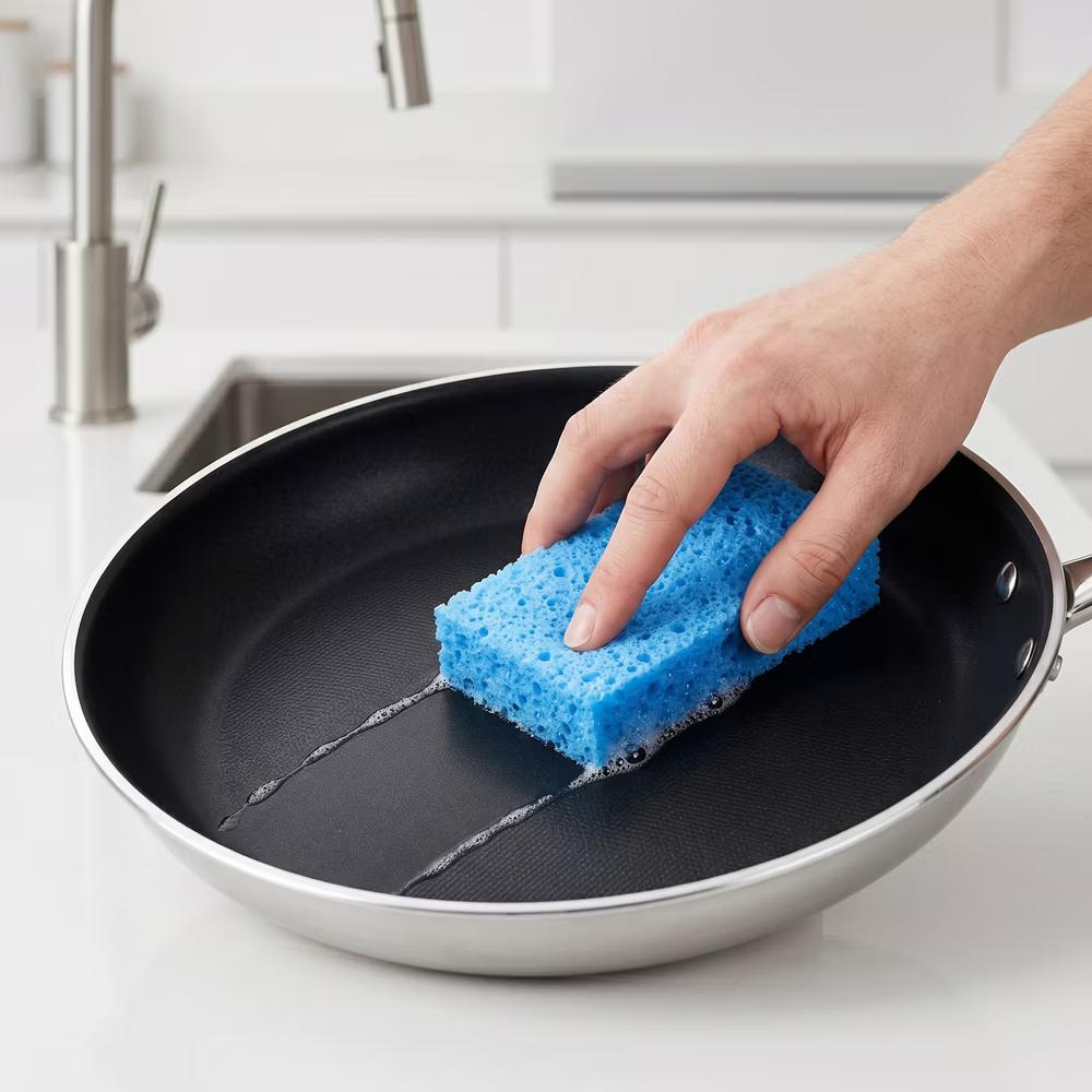 Kitchen Household Cleaning Non-Scratch Cleaning Sponge 6 Pcs - Image 13