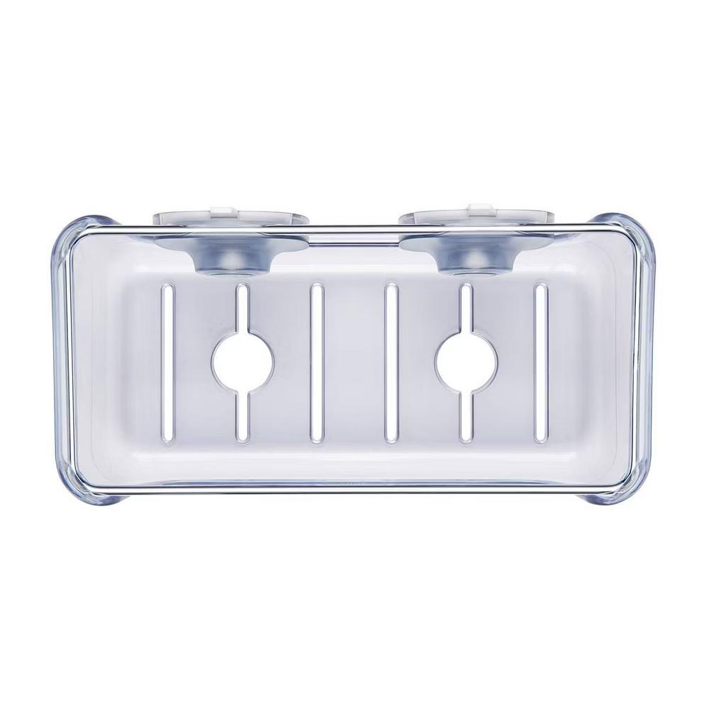 Stronghold Suction Large Basket: Stainless Steel & Plastic Shower Organizer with Suction Grip - Image 4