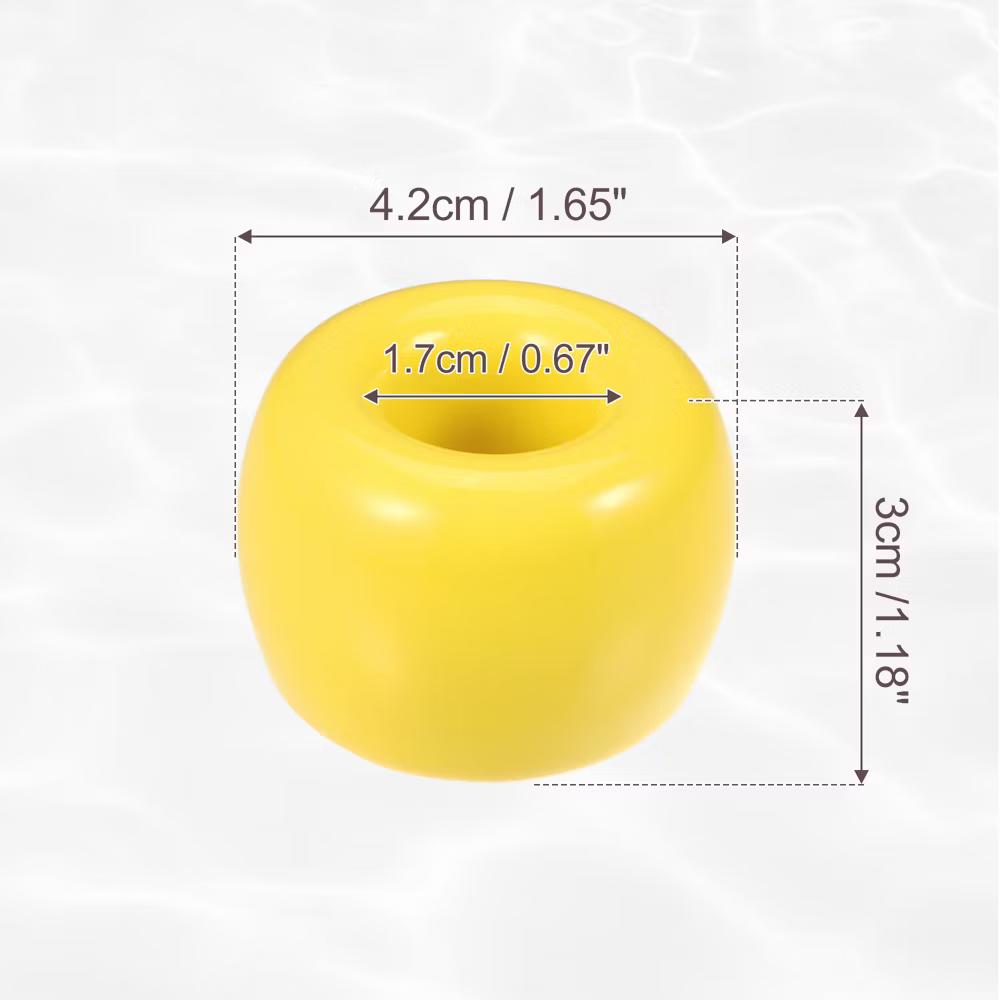 Bathroom Round Mini Ceramic Toothbrush Holder 1.65"x1.18" 2Pcs - Image 68