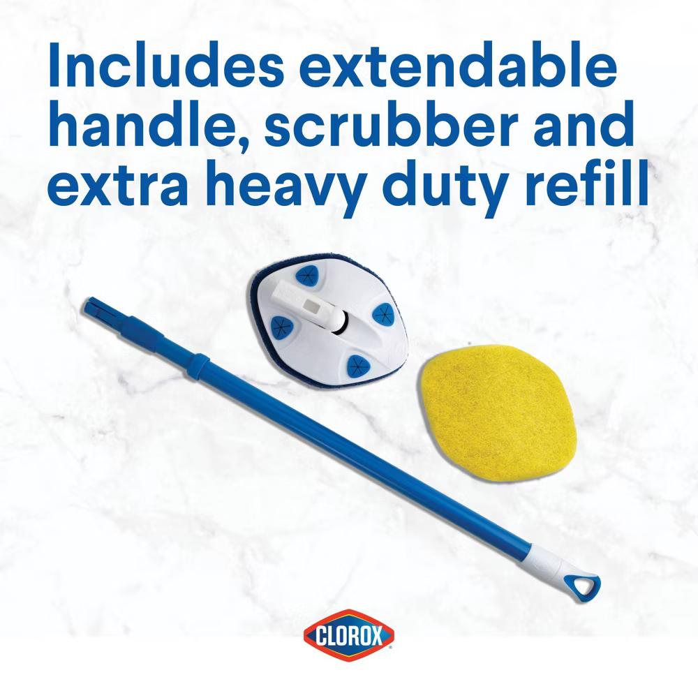 42 inch Max Reach Tub & Tile Bathroom Scrubber plus Heavy-Duty Refill - Image 5
