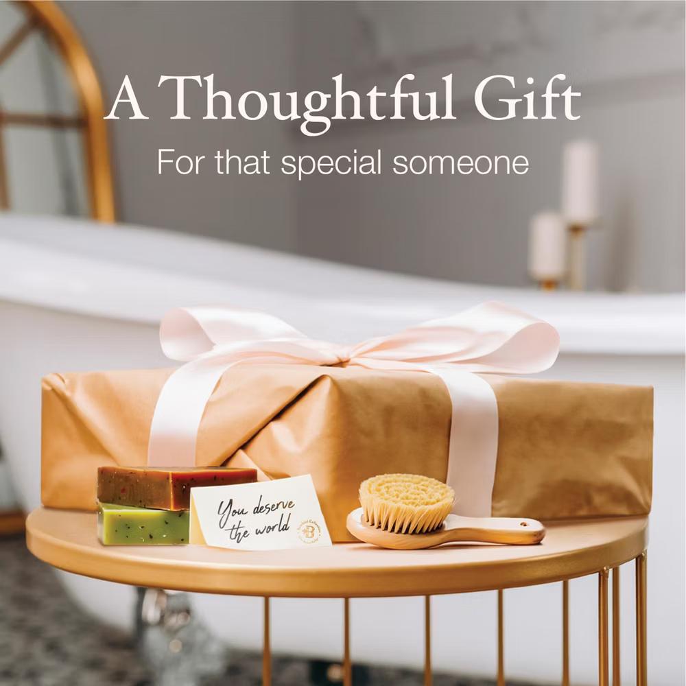 Luxury Bamboo Bathtub Tray Caddy - Brown Expandable and Foldable Non-Slip Bath Caddy with Book, Tablet, Wine Glass Holder - Unique Gift for Her or Him