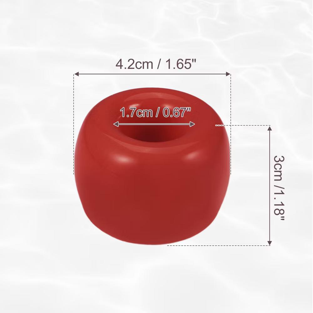 Bathroom Round Mini Ceramic Toothbrush Holder 1.65"x1.18" 2Pcs - Image 56
