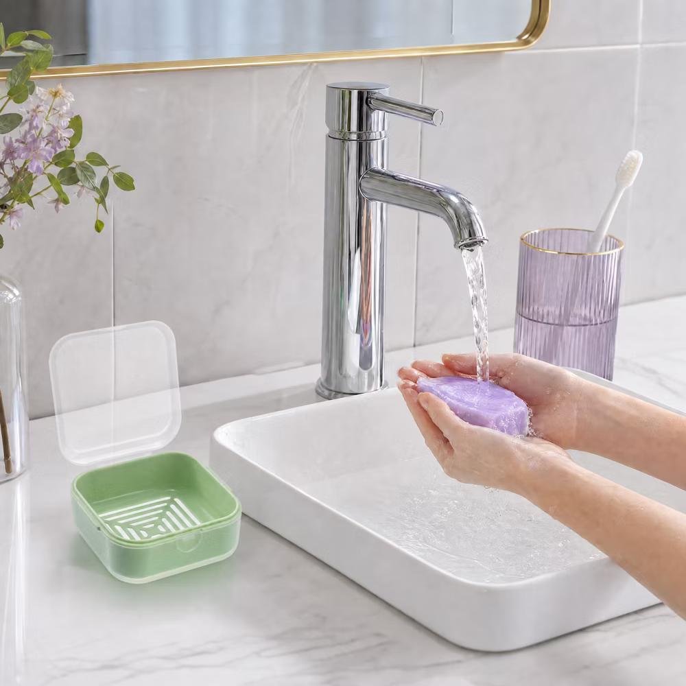 Square Double-layer Drain Soap Dish 1 Pc - Image 17