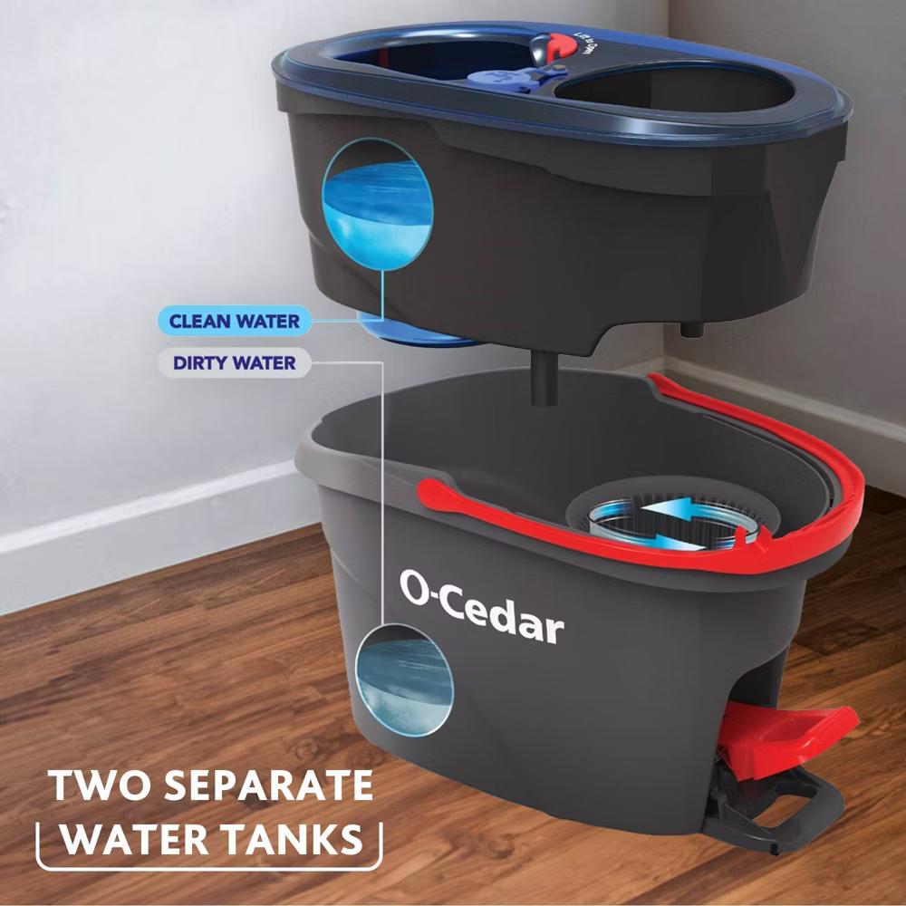 RinseClean Spin Mop & Bucket System: Cleaning Tools and Accessories - Image 12