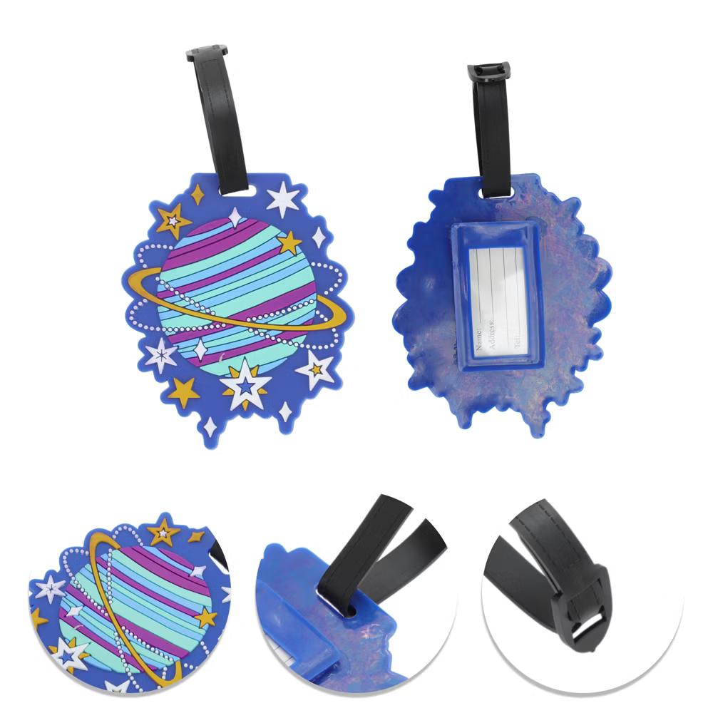 Planet Luggage Tag Blue 1 Pc - Image 4