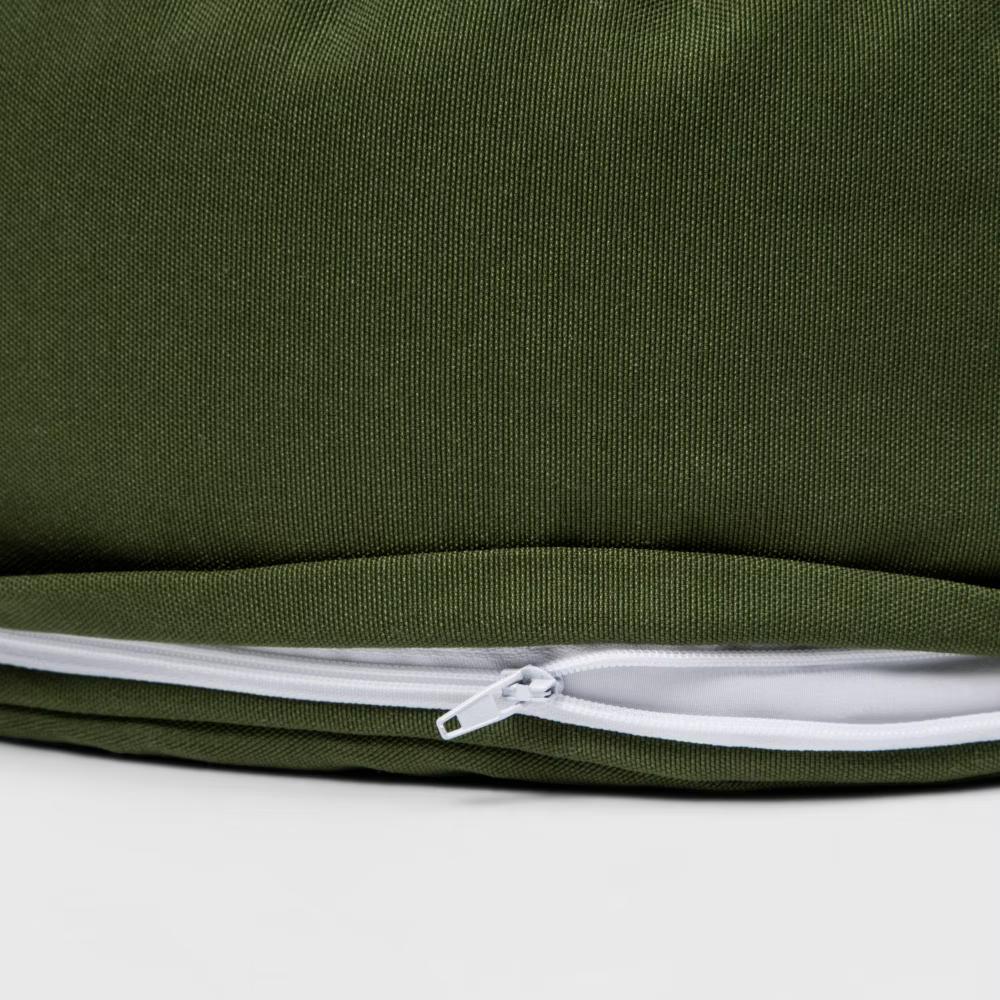 Meditation Pillow Dark Green - Buckwheat Hulls Fill, Indoor Use - Image 2