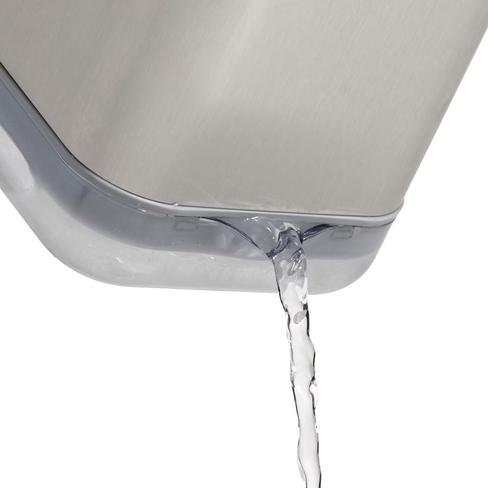 Stainless Steel Sink Caddy: Silver Kitchen Storage, Plastic & Stainless Steel, 3.8"x3.8"x5.5", 1 lb - Image 8
