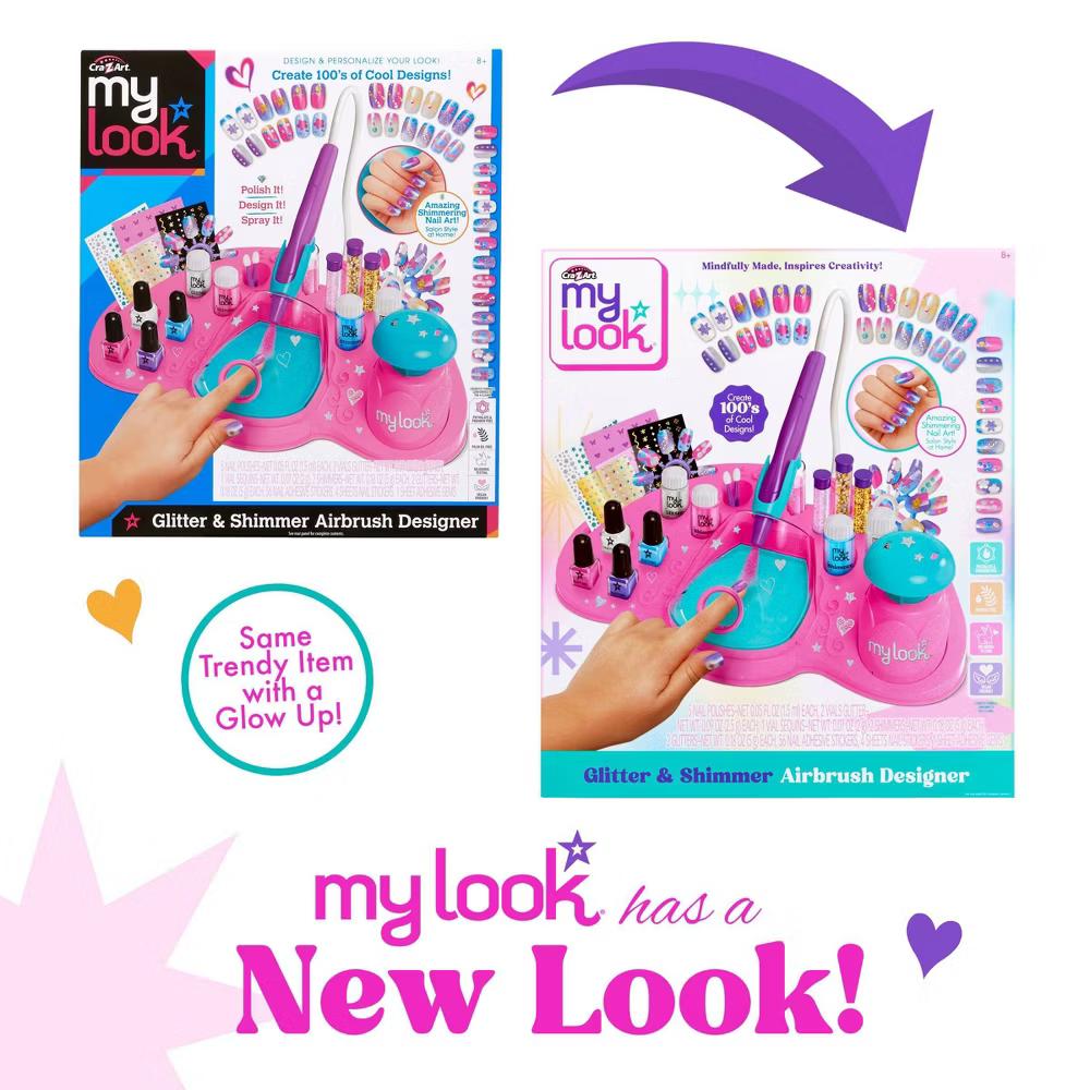My Look Glitter & Shimmer Designer Nail Art Kit - Image 8