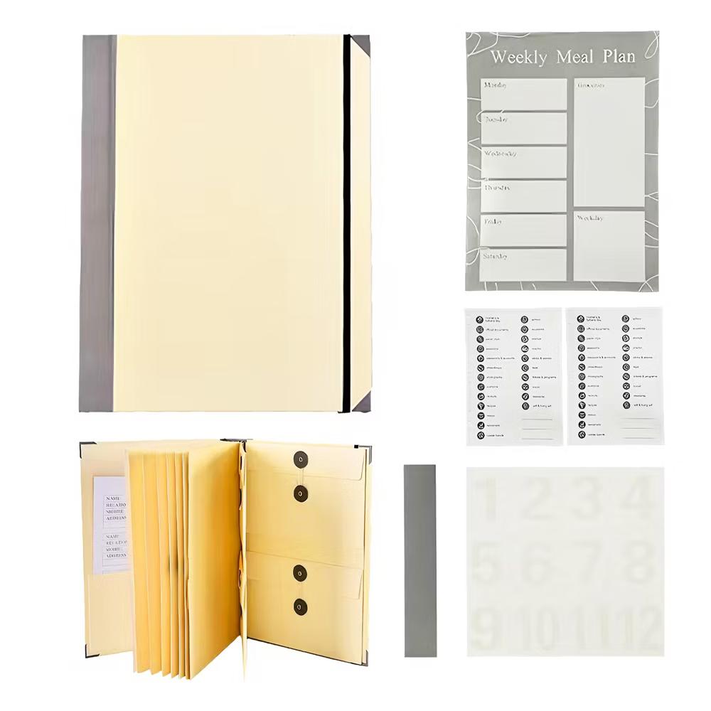 10-Pocket Expanding File Folder Organizer – A4/Letter Size Accordion Document Holder with Elastic Closure & Labels – Durable Acid-Free Paper - Image 24