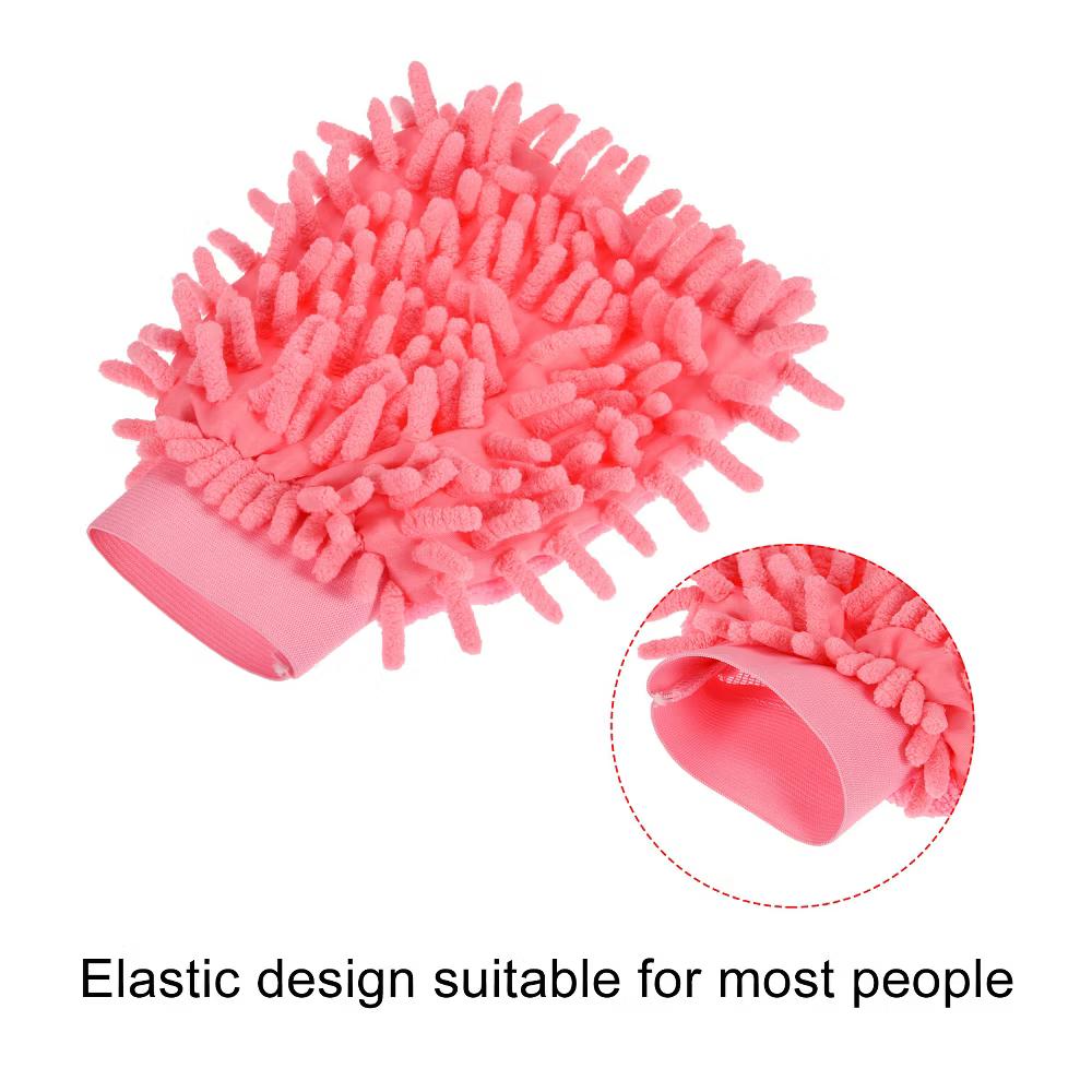 Home Kitchen Microfiber Chenille Reusable Scratch-Free Cleaning Gloves - Image 15