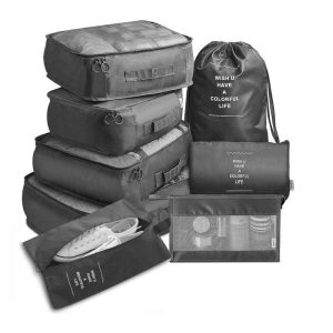 MPM 8 PC Packing Cube Luggage Organizers Set, Travel Packing Bags, Suitcase Bag Set
