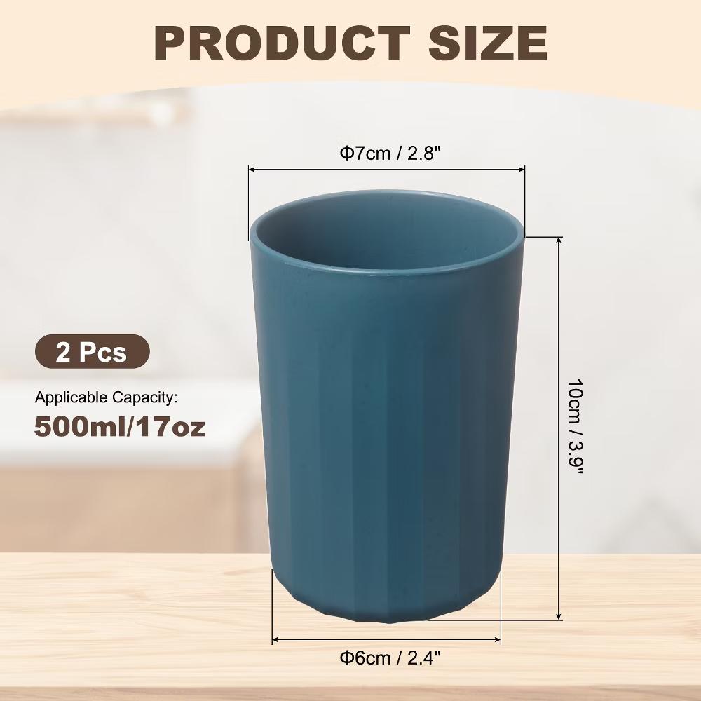 Reusable Plastic Practical Gift Bathroom Toothbrush Glasses 2.8 2.8 3.9 Inch - Image 16