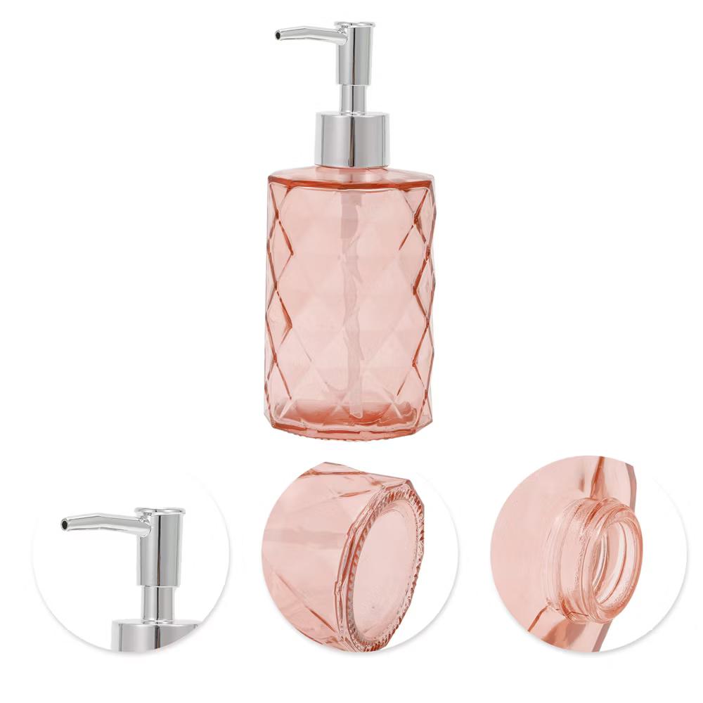 Durable Diamond-shaped Soap Dispenser 11.16oz 1 Pc - Image 25