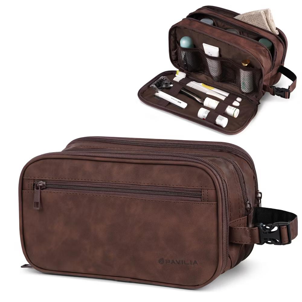Toiletry Bag for Men, Travel Pouch Essentials Shaving Dopp Kit, Water Resistant Organizer Case Accessories - Image 37
