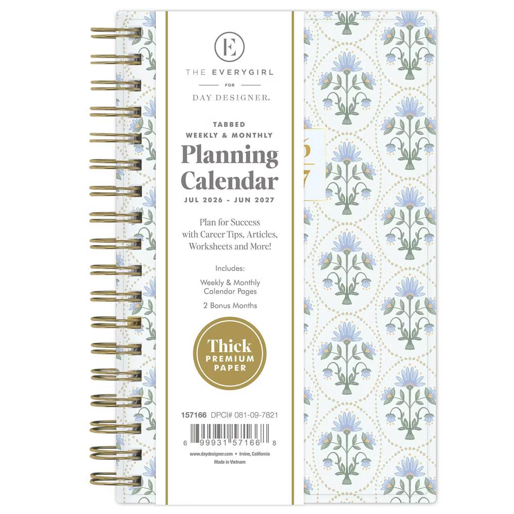 The Everygirl 3.625"x6.125" 2026-2027 Weekly/Monthly Planner Tayton Safety Wirebound - Image 7