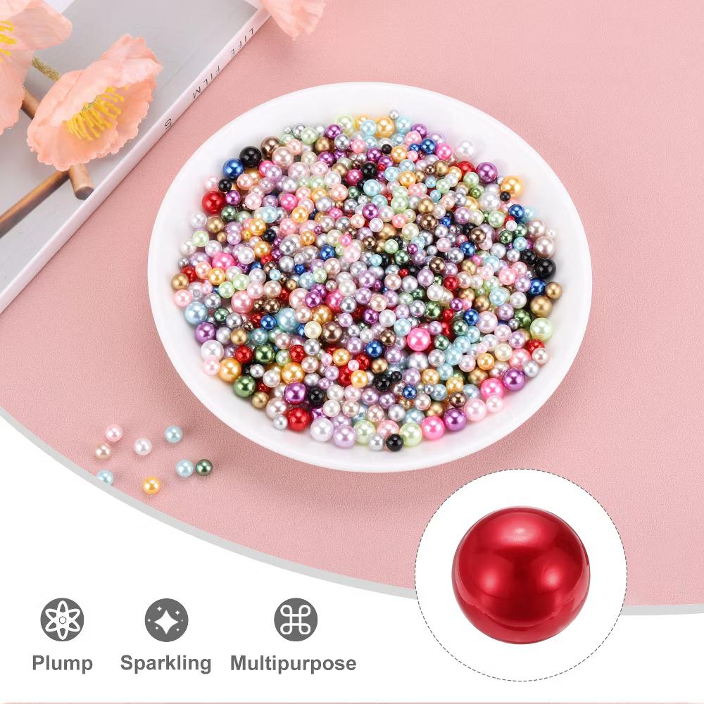 No Hole ABS Round Faux Pearl for Vase Fillers DIY Home Decoration 800 Pcs - Image 65
