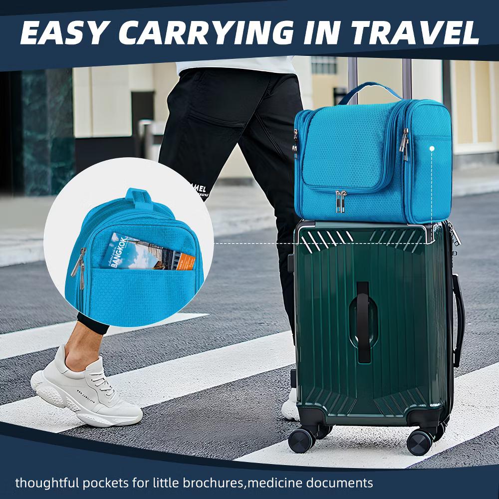 Large Capacity Toiletry Bag for Women and Men, Hanging Toiletry Organizer Cosmetics Makeup Bag - Image 30