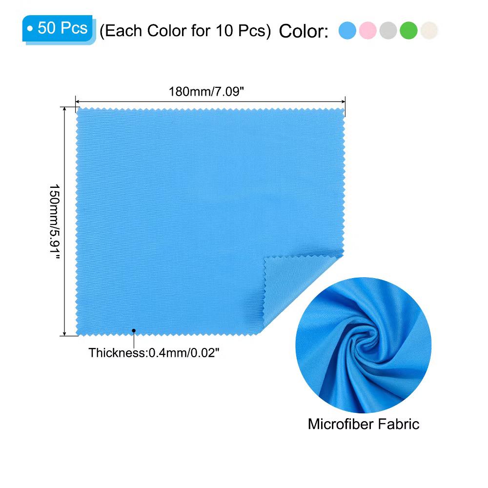 Microfiber Soft Portable Lightweight Cleaning Cloth 50 Pcs - Image 5