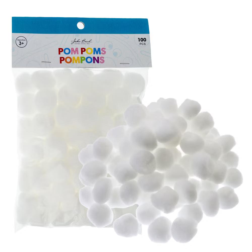 100ct Mini Pom Poms for DIY Arts and Crafts, Tiny Acrylic Poms Craft Embellishments (1 inch) - Image 32