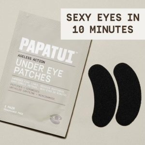 Papatui Men's Paraben-Free Niacinamide, Hyaluronic Acid and Caffeine Under Eye Patches - Unscented
