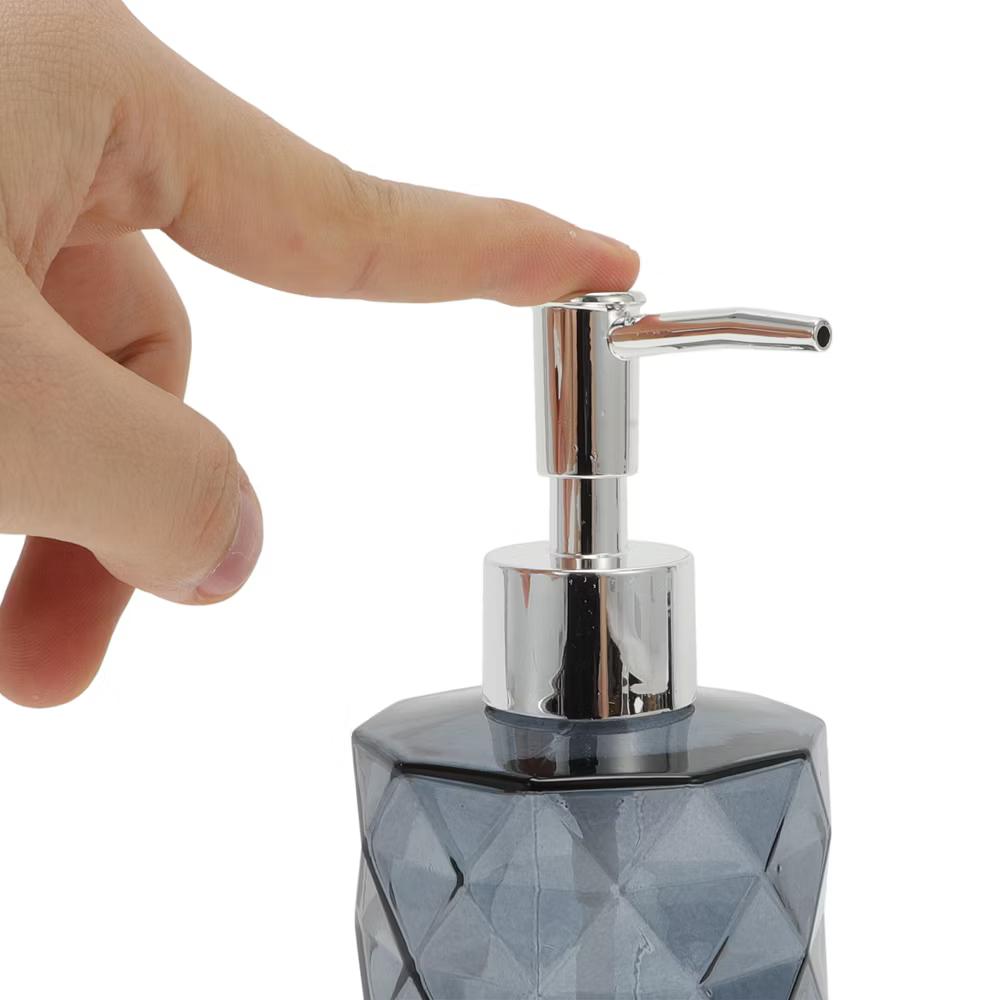 Durable Diamond-shaped Soap Dispenser 11.16oz 1 Pc - Image 17