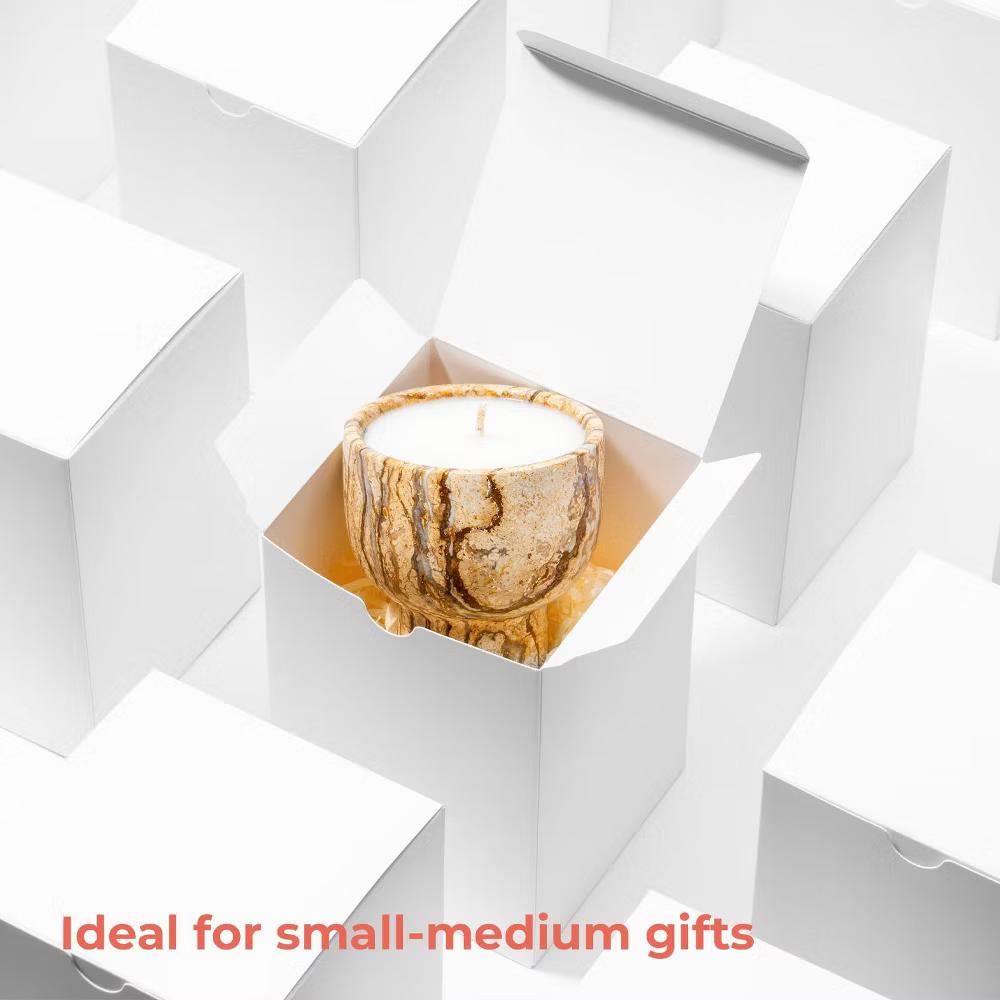 30 Pack White Gift Boxes 4x4x6 Inches for Candles Ornaments Mugs Glasses Jars Ideal for Gifts Storage and Organization - Image 7