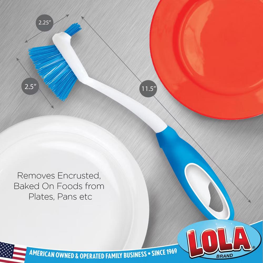 PRO Dish Brushes & Scrubber- Stiff Bristles, Food Scrapers, Comfort Handles - Image 14
